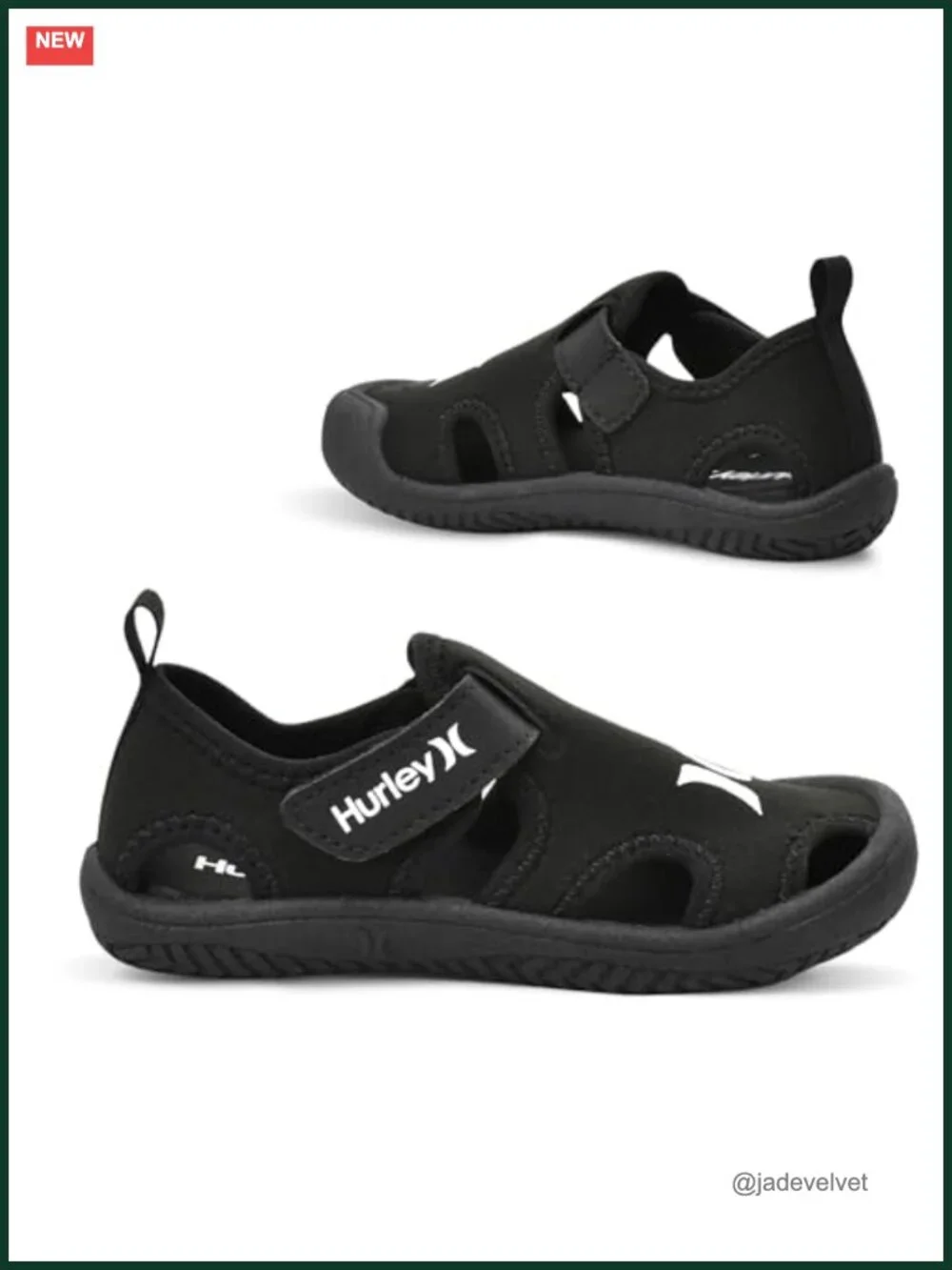 Toddler Water Shoes with Non-Slip Sole and Adjustable Straps, Lightweight,